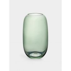 Ваза для цветов 26 см, стекло, зеленая, Serenade
