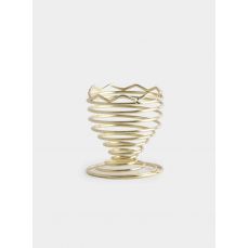 Подставка для яйца 6 см, сталь, золотистая, Волны, Easter