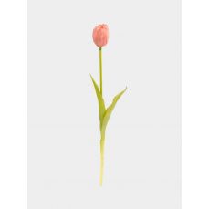 Цветок искусственный, 40 см, полиэтилен, Розовый тюльпан, Interior spring