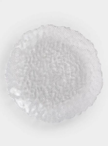 Тарелка обеденная 26 см, стекло, Ripples