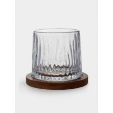 Стакан для виски 280 мл, 10 см, на подставке, стекло/бамбук, Lyric