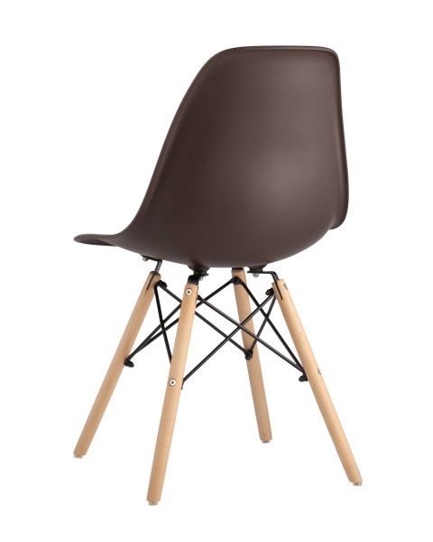 Стул Eames DSW коричневый x4 Stool Group