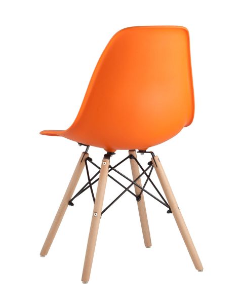 Стул Eames DSW оранжевый x4 Stool Group