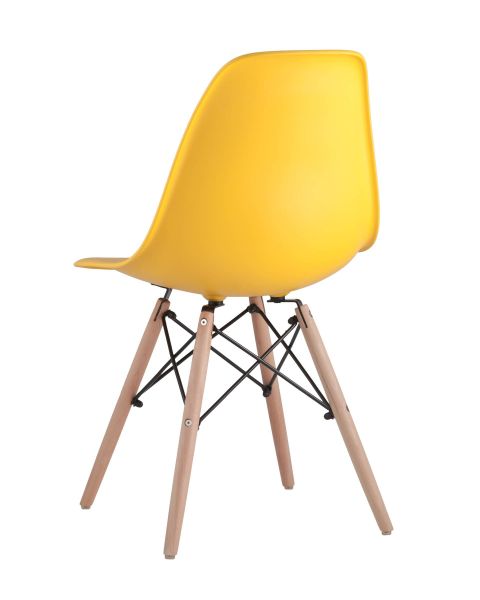 Стул Eames DSW желтый x4 Stool Group