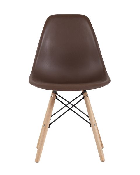 Стул Eames Style DSW коричневый x4 Stool Group
