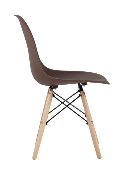 Стул Eames Style DSW коричневый x4 Stool Group
