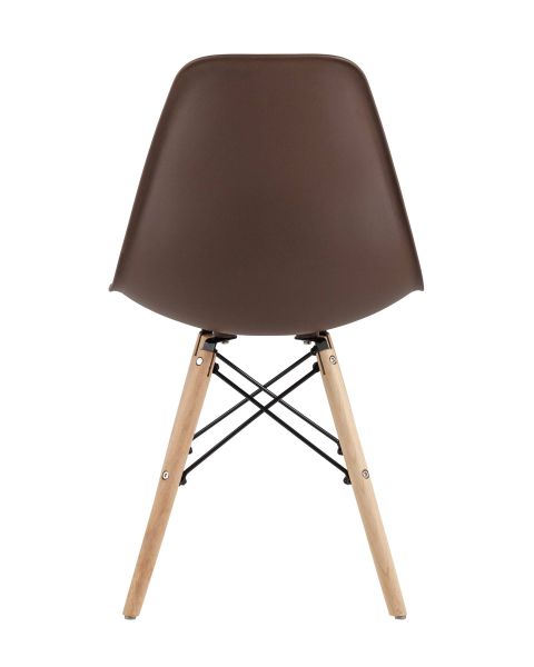 Стул Eames Style DSW коричневый x4 Stool Group