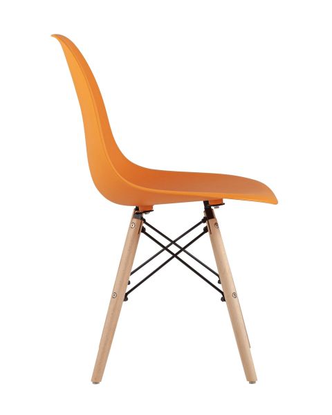 Стул Eames Style DSW оранжевый x4 Stool Group