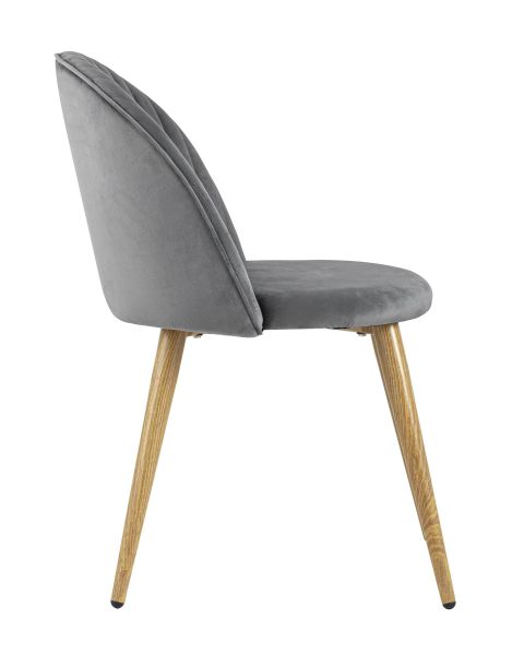 Стул Лион Страйпс велюр серый Stool Group