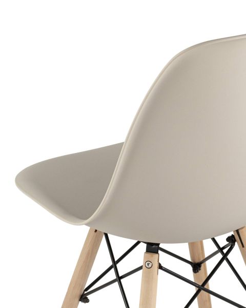 Стул Eames Style DSW бежевый x4 Stool Group