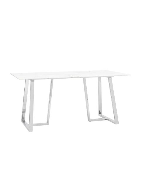 Стол обеденный Даллас 160x90 белый стеклянный Stool Group