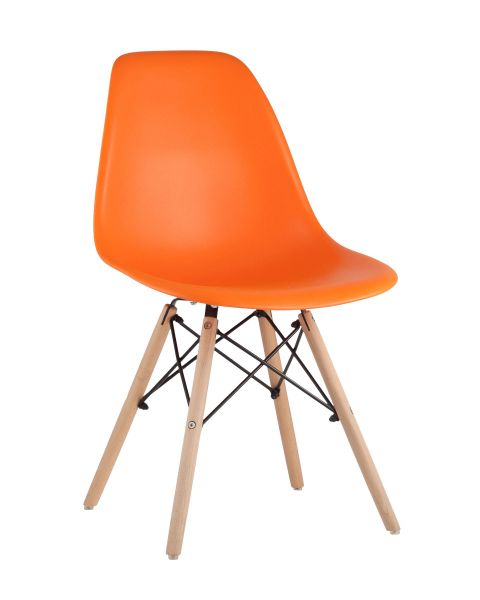 Стул Eames DSW оранжевый x4 Stool Group