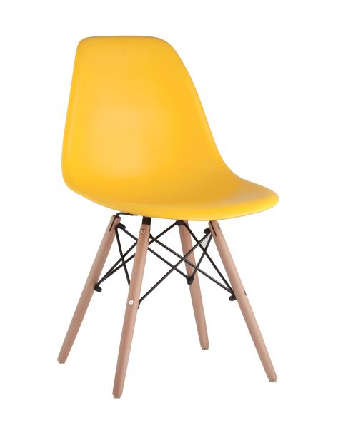 Стул Eames DSW желтый x4 Stool Group