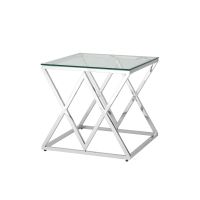 Журнальный стол 55x55 ИНСИГНИЯ серебро Stool Group