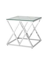 Журнальный стол 55x55 ИНСИГНИЯ серебро Stool Group