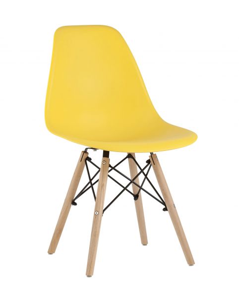 Стул Eames Style DSW желтый x4 Stool Group