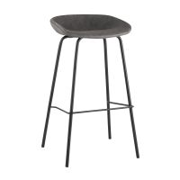 Стул барный Beetle Lite PU серый Stool Group