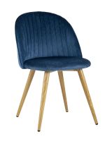 Стул Лион Страйпс велюр голубой Stool Group