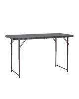 Стол складной чемодан пластиковый Кейт 120 коричневый Stool Group