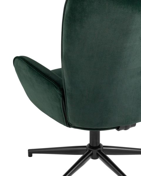 Кресло Филадельфия велюр изумрудный ножка черная Stool Group