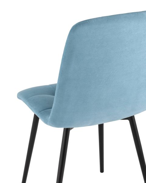 Стул Oliver велюр пыльно-голубой Stool Group