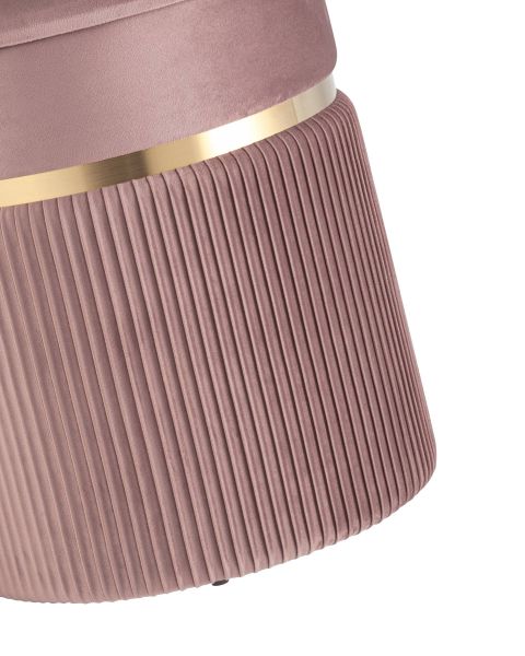 Пуф Миранда с ящиком велюр розовый Stool Group