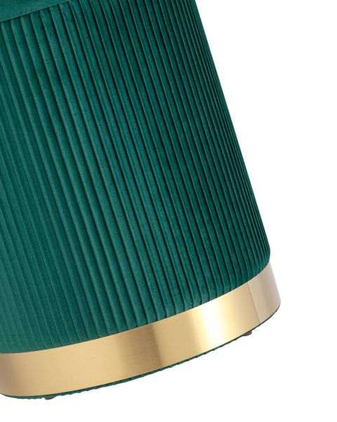 Пуф Шарлотта с ящиком велюр зеленый Stool Group