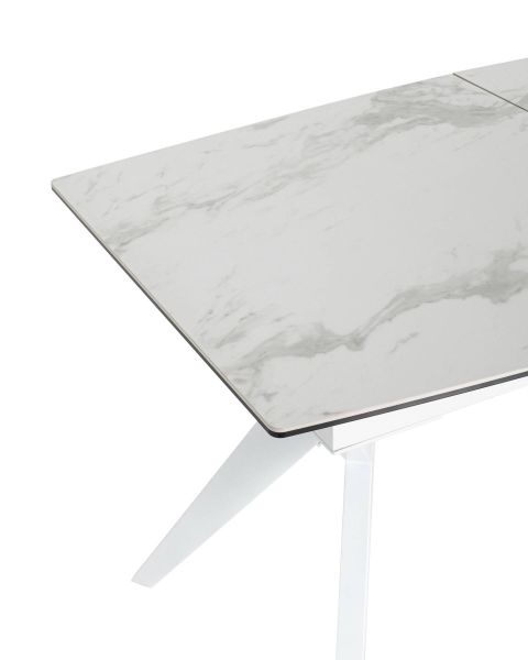 Стол обеденный Аркада раскладной 160-210x90 керамика светлая Stool Group