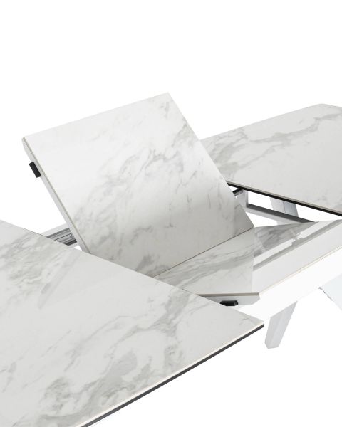 Стол обеденный Аркада раскладной 160-210x90 керамика светлая Stool Group