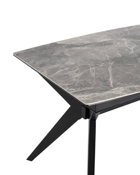 Стол обеденный Аркада раскладной 160-210x90 керамика темная Stool Group