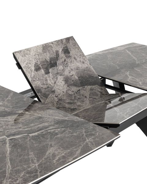 Стол обеденный Аркада раскладной 160-210x90 керамика темная Stool Group