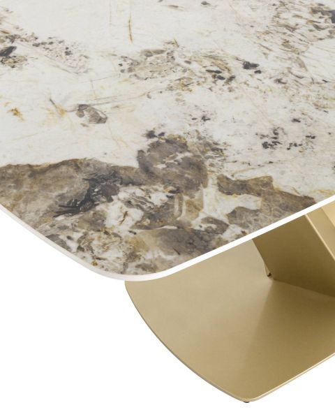 Стол обеденный Аврора 180x90 керамика светлая Stool Group