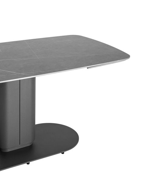 Стол обеденный Глория раскладной 170-250x90 керамика серая Stool Group