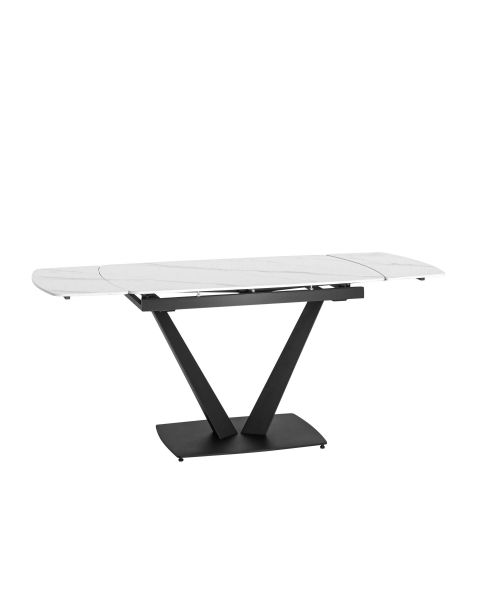 Стол обеденный Клео раскладной 120x80x80 керамика светлая Stool Group