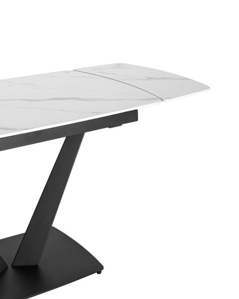 Стол обеденный Клео раскладной 120x80x80 керамика светлая Stool Group
