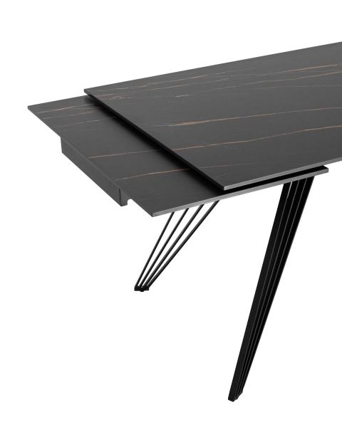 Стол обеденный Пандора раскладной 180-280x90 керамика темная Stool Group