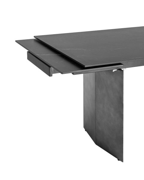 Стол обеденный Селин раскладной 180-260x90 керамика темная Stool Group