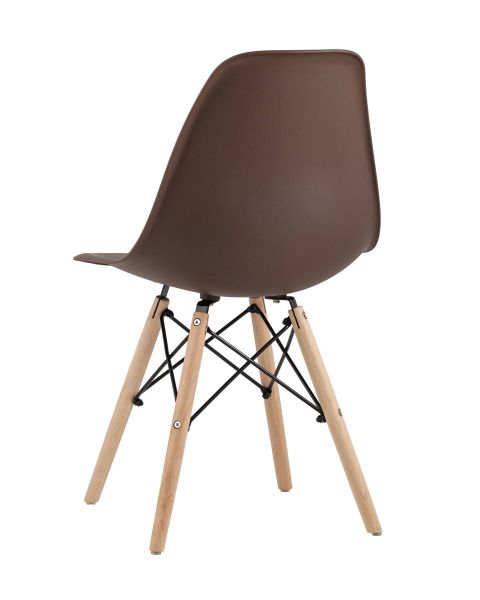 Стул Eames Style DSW коричневый Stool Group