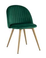 Стул Лион Страйпс велюр зеленый Stool Group