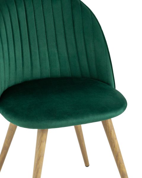 Стул Лион Страйпс велюр зеленый Stool Group