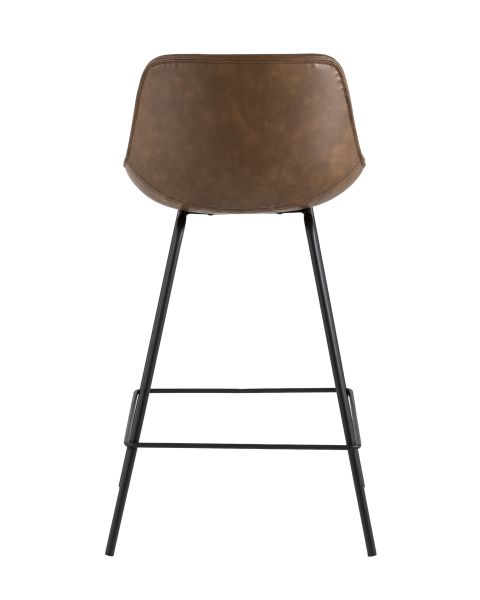Стул полубарный TEXAS экокожа коричневый Stool Group