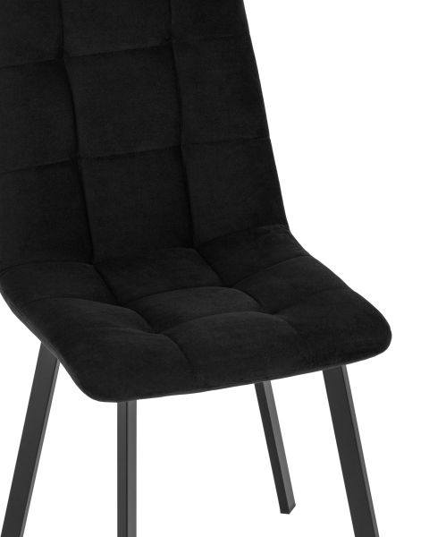 Стул Oliver Square велюр черный Stool Group