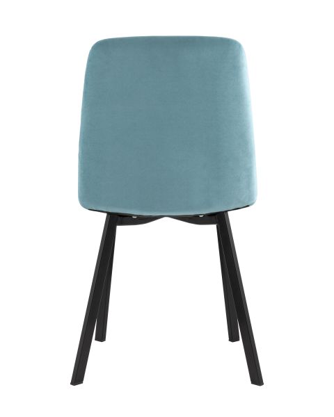 Стул Oliver Square велюр пыльно-голубой Stool Group