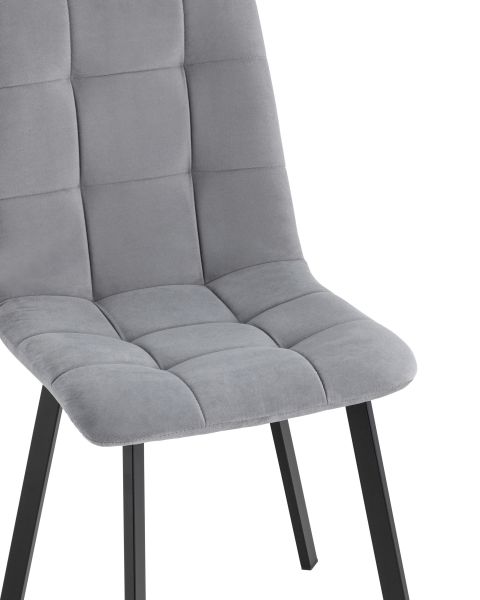 Стул Oliver Square велюр серый Stool Group