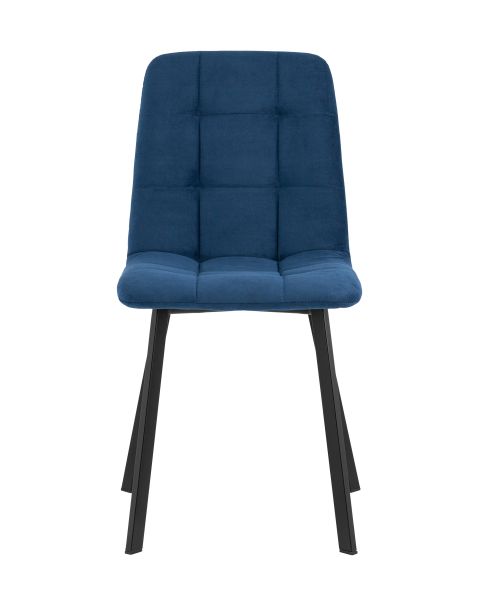 Стул Oliver Square велюр синий Stool Group