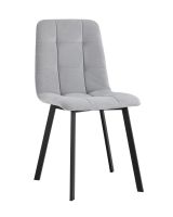 Стул Oliver Square велюр светло-серый Stool Group