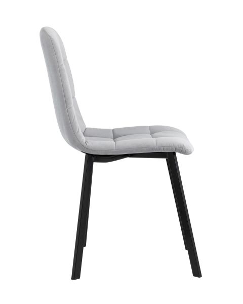 Стул Oliver Square велюр светло-серый Stool Group