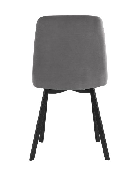 Стул Oliver Square велюр темно-серый Stool Group