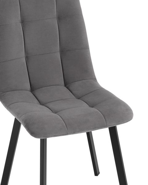 Стул Oliver Square велюр темно-серый Stool Group