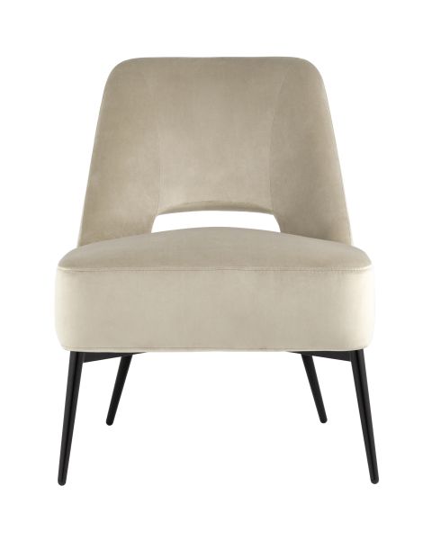 Кресло лаунж Бостон велюр бежевый Stool Group